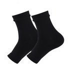 Davy Unisex Compression Socks for Foot Pain and Swelling Relief Black Ankle Length Polyester Blend
