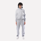 Unisex Cozy Hoodie and Sweatpants Set Stretchy Waistband Casual Loungewear Tracksuit