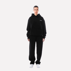 Unisex Cozy Hoodie and Sweatpants Set Stretchy Waistband Casual Loungewear Tracksuit