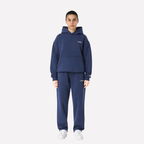Unisex Cozy Hoodie and Sweatpants Set Stretchy Waistband Casual Loungewear Tracksuit