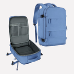 Unisex Travel Backpack with Shoe Compartment Durable Polyester Daypack with Padded Straps and Organized Storage 25L