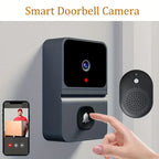 Wireless WiFi Video Doorbell with Night Vision 1080p HD Camera Two-Way Audio Rechargeable Battery