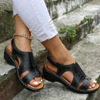 Women's Wedge Sandals with Arch Support Comfortable Padded Footbed Lightweight Open Design
