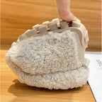 Women's Plush Loafer Slippers Soft Cozy Indoor Footwear with Durable Grip and Warmth