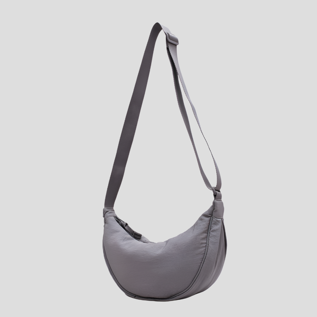Davy Women's Crescent Nylon Shoulder Bag Lightweight Water-Resistant Adjustable Strap Crossbody