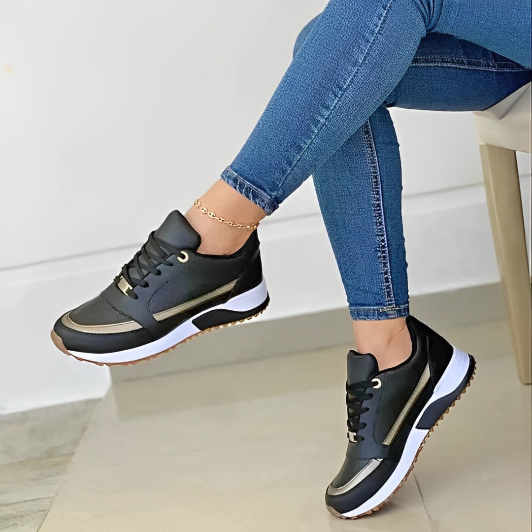 Women’s Fashion Sneakers Comfortable Padded Footbed Arch Support Breathable Casual Shoes
