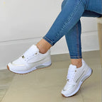 Women’s Fashion Sneakers Comfortable Padded Footbed Arch Support Breathable Casual Shoes