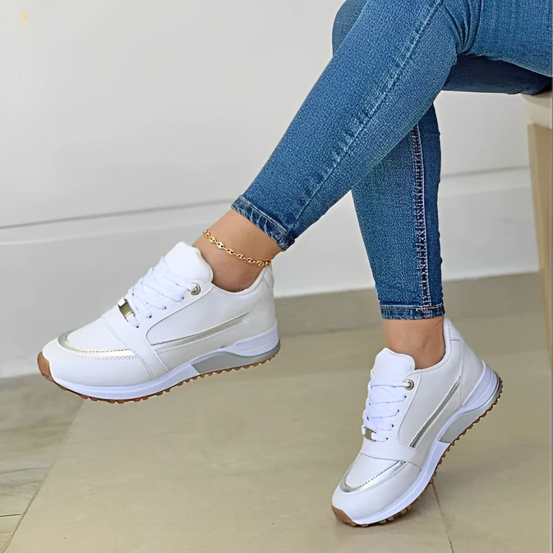 Women’s Fashion Sneakers Comfortable Padded Footbed Arch Support Breathable Casual Shoes