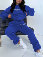 Women’s Knit Athleisure Hoodie and Jogger Set Lightweight Comfortable Casual Lounge Wear