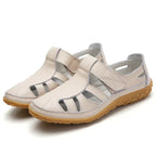 Women’s Slip-On Sandals with Arch Support Orthopedic Comfort Hook-and-Loop Straps Slip-Resistant Sole