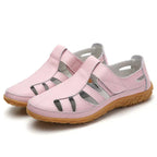 Women’s Slip-On Sandals with Arch Support Orthopedic Comfort Hook-and-Loop Straps Slip-Resistant Sole