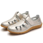 Women’s Slip-On Sandals with Arch Support Orthopedic Comfort Hook-and-Loop Straps Slip-Resistant Sole