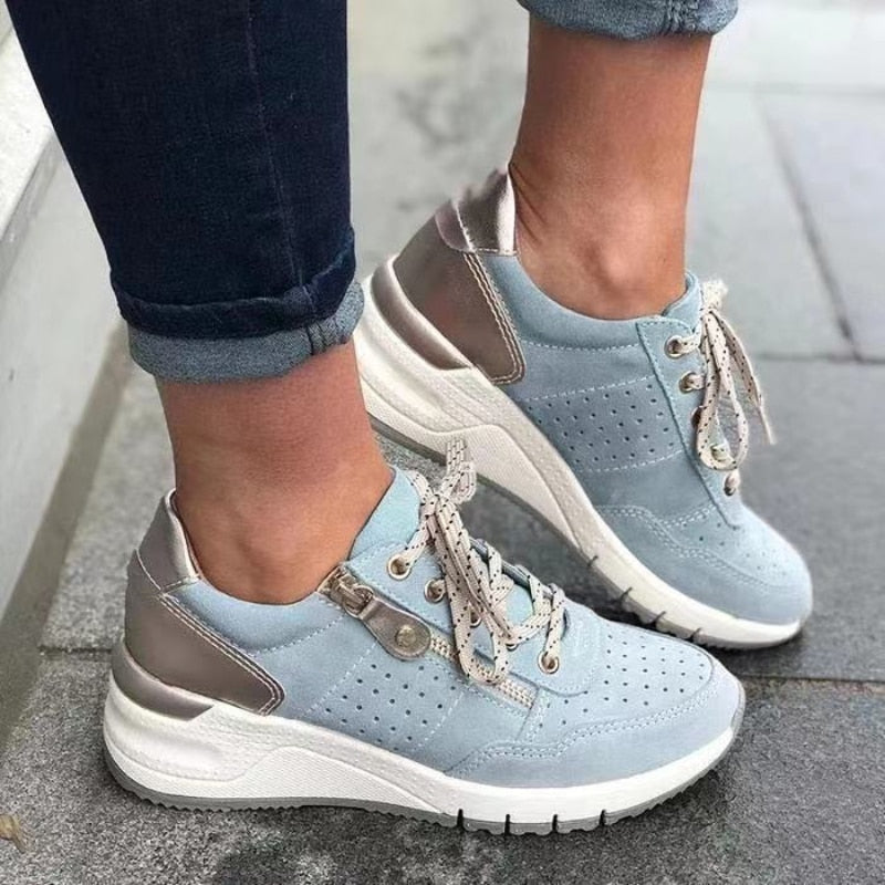 Women’s Orthopedic Walker Sneakers Comfortable Supportive Walking Shoes with Spacious Toe Box and Shock Absorbing Cushioning