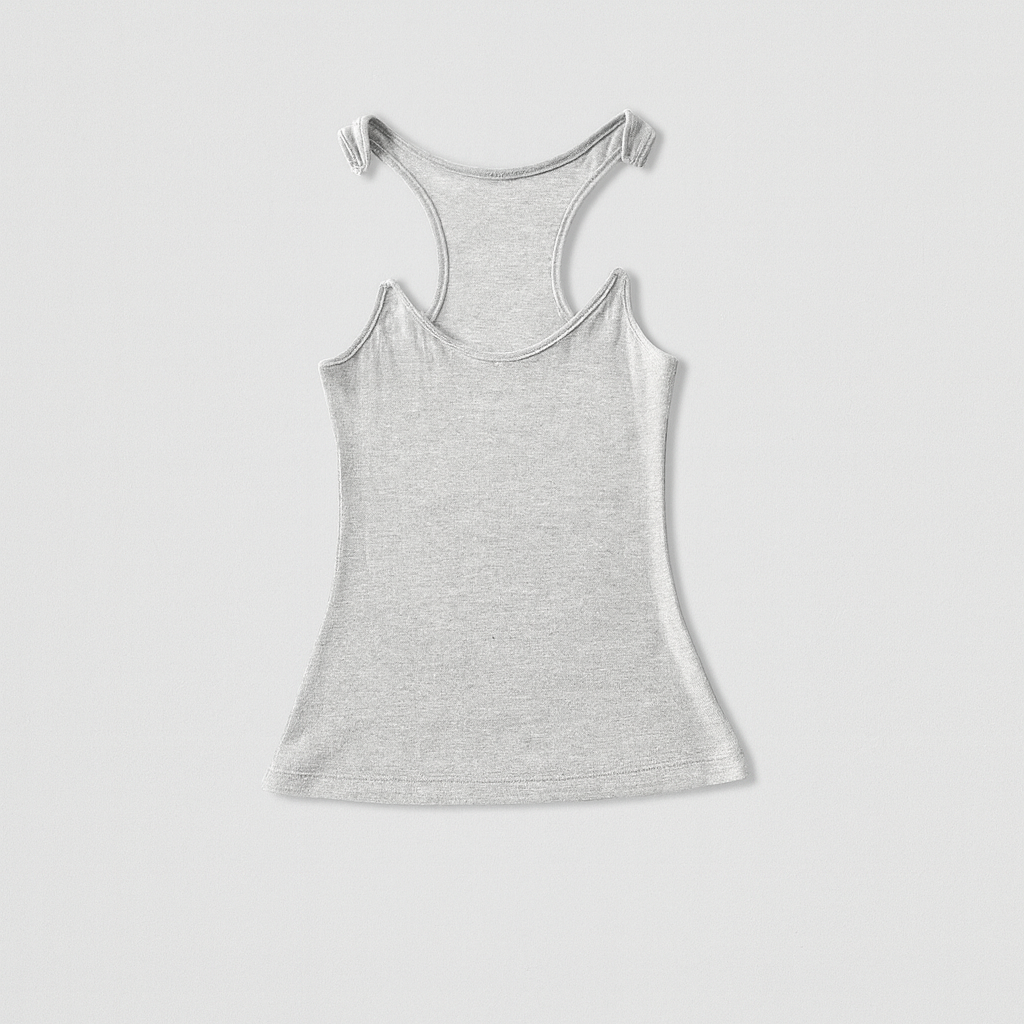 Women’s Ribbed Racerback Tank Top Lightweight Stretchy Contouring Fit Summer Layering Shirt