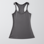 Women’s Ribbed Racerback Tank Top Lightweight Stretchy Contouring Fit Summer Layering Shirt