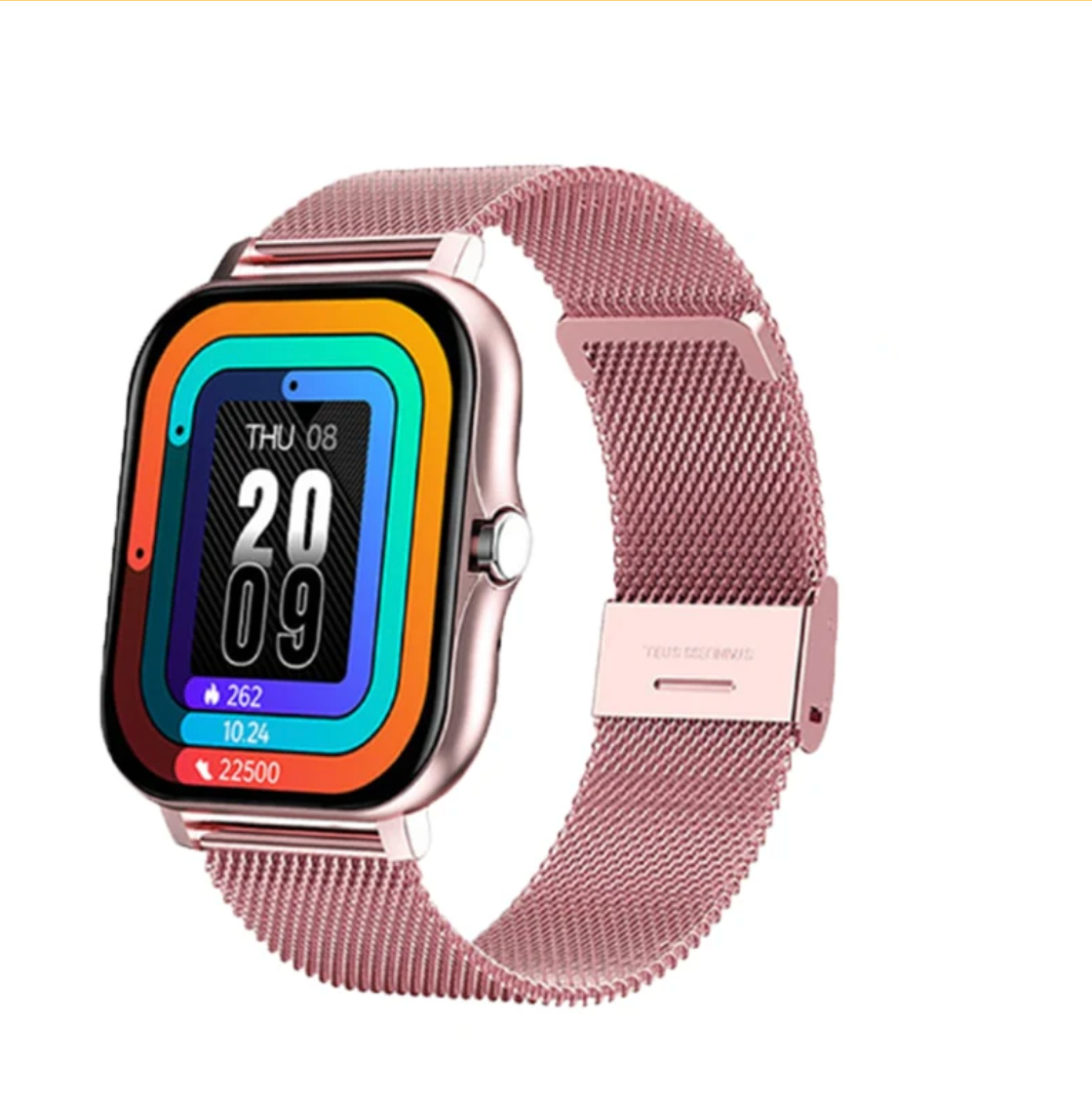 Women's Smartwatch with Mesh Band Full Touch Display Fitness Tracker Heart Rate Sleep Monitor