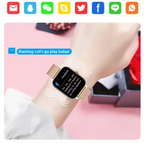 Women's Smartwatch with Mesh Band Full Touch Display Fitness Tracker Heart Rate Sleep Monitor