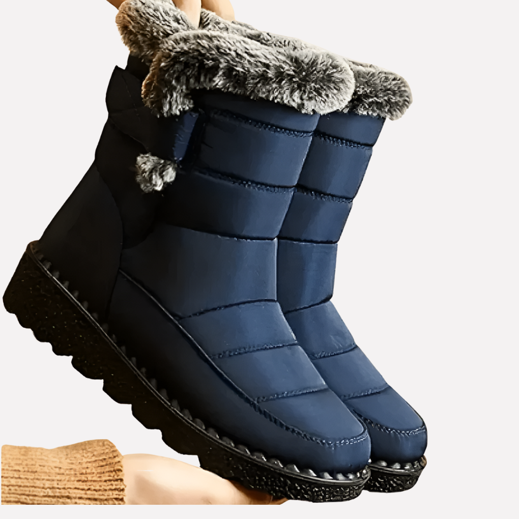 Insulated Waterproof Snow Boots With Anti-Slip Sole Warm Winter Footwear for Women