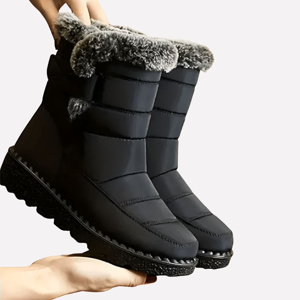 Women's Waterproof Insulated Winter Boots with Traction Tread for Cold Weather