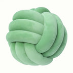 Harrow Soft Knot Ball Decorative Cushion Suede Look Polyester Cotton Machine Washable