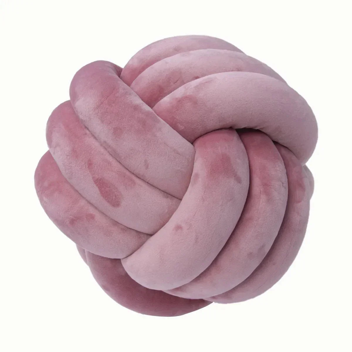 Harrow Soft Knot Ball Decorative Cushion Suede Look Polyester Cotton Machine Washable