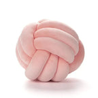 Harrow Soft Knot Ball Decorative Cushion Suede Look Polyester Cotton Machine Washable