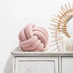 Harrow Soft Knot Ball Decorative Cushion Suede Look Polyester Cotton Machine Washable