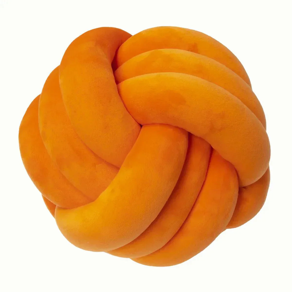 Harrow Soft Knot Ball Cushion Decorative Woven Polyester Cotton Removable Cover
