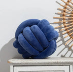 Harrow Soft Knot Ball Decorative Cushion Suede Look Polyester Cotton Machine Washable