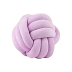 Harrow Soft Knot Ball Cushion Decorative Woven Polyester Cotton Removable Cover