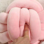 Harrow Soft Knot Ball Decorative Cushion Suede Look Polyester Cotton Machine Washable