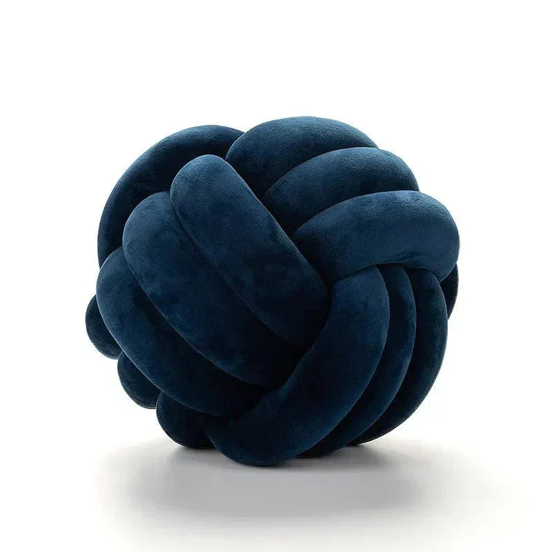Harrow Soft Knot Ball Decorative Cushion Suede Look Polyester Cotton Machine Washable