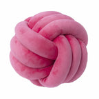 Harrow Soft Knot Ball Decorative Cushion Suede Look Polyester Cotton Machine Washable
