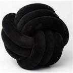 Harrow Soft Knot Ball Decorative Cushion Suede Look Polyester Cotton Machine Washable