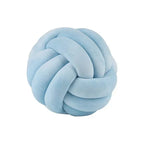 Harrow Soft Knot Ball Cushion Decorative Woven Polyester Cotton Removable Cover