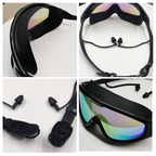 AquaVision Pro Swimming Goggles Anti-Fog UV Protection 180° Wide View Soft Silicone Fit
