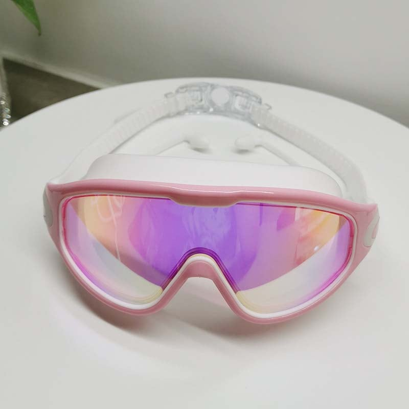 AquaVision Pro Swimming Goggles Anti-Fog UV Protection 180° Wide View Soft Silicone Fit