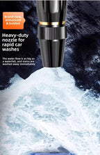 Garden Hose Power Nozzle Stainless Steel Dual Spray Jet and Fan Water Hose Attachment