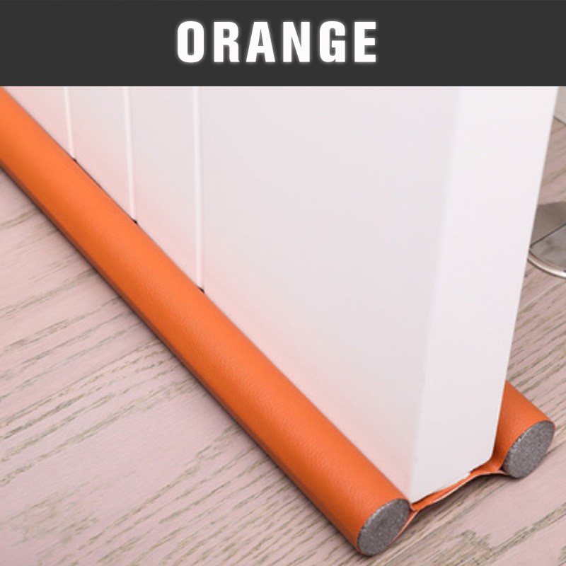 Waterproof Door Bottom Sealing Strip PU Leather Adjustable 96cm Noise Dust Insect Blocker
