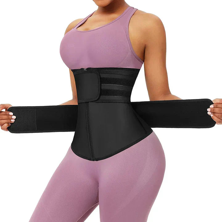 Waist Trainer Neoprene Slimming Fitness Belt Adjustable Double Velcro Back Support