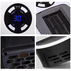 Remote Controlled Compact Fan Heater 500W Ceramic Safety Auto Shutoff for Personal Spaces