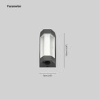 Outdoor Wall Light Metal LED Waterproof IP65 Weather-Resistant Warm White Hardwired Lamp