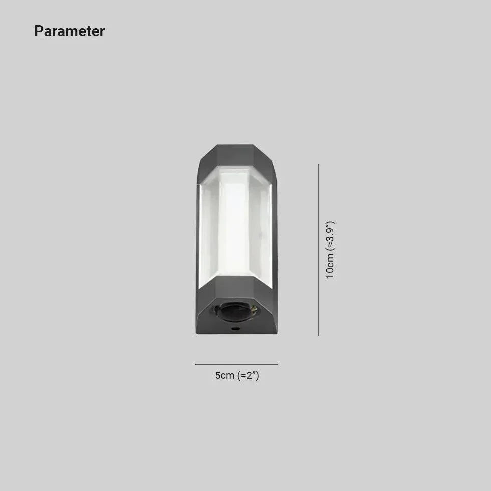 Outdoor Wall Light Metal LED Waterproof IP65 Weather-Resistant Warm White Hardwired Lamp