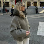 Women's Elegant Fitted Hoodie Soft Durable Fabric Modern Versatile Design for Comfort and Style