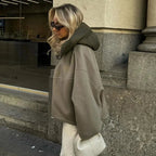 Women's Elegant Fitted Hoodie Soft Durable Fabric Modern Versatile Design for Comfort and Style