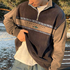 Elijah Half Zip Sweater with High Collar Stylish Comfortable Fit for Men and Women