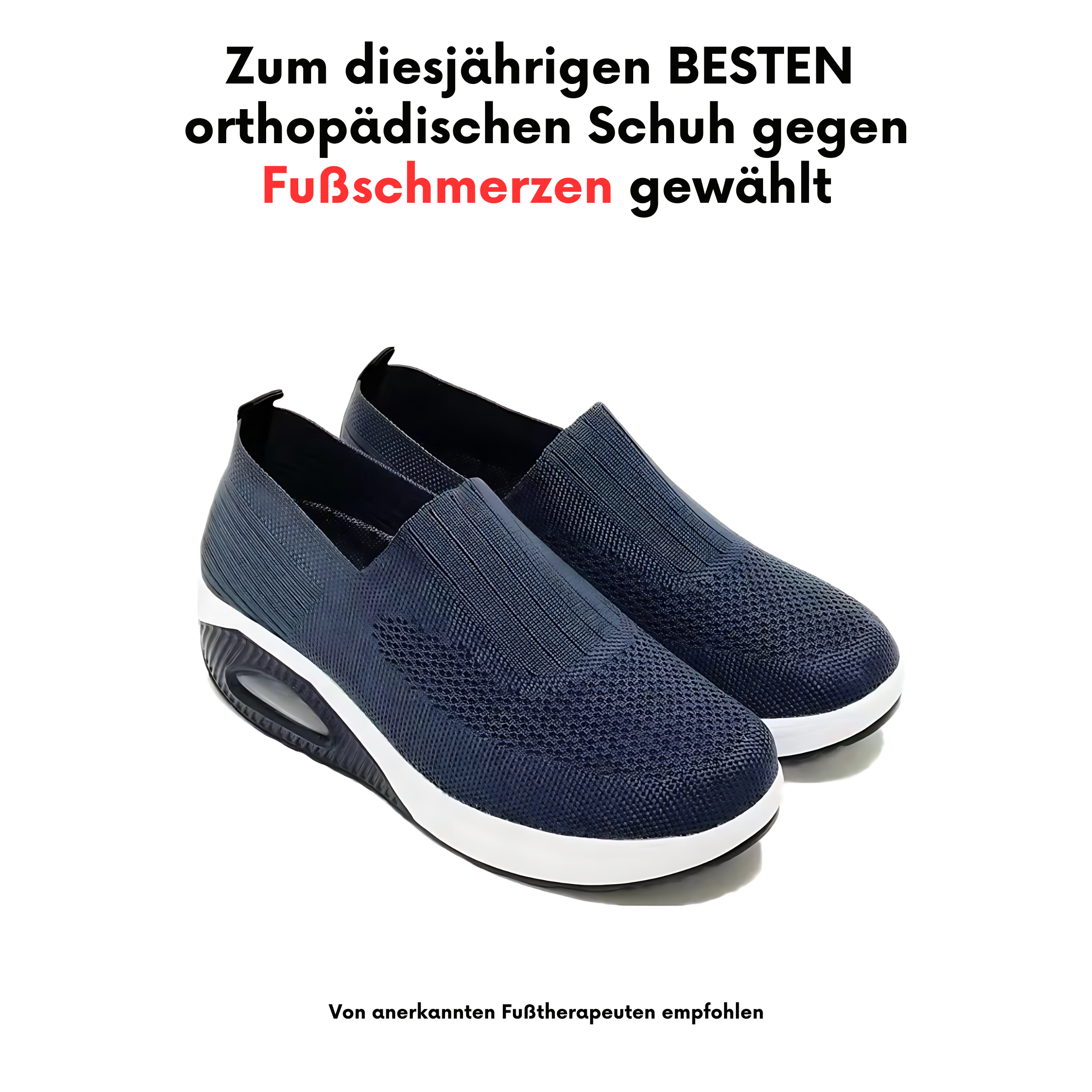 Ella Orthopedic Slip-On Sneakers for Women Breathable Elastic Mesh Elevated Wedge Sole Pain Relief Shoes