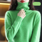 Emma High Neck 100% Cashmere Sweater Lightweight Soft Knit Pullover for Autumn Winter