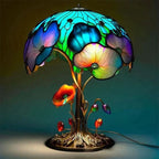 Artisan Mosaic Table Lamp Glass Resin Soft Warm Light Decorative Accent 220V