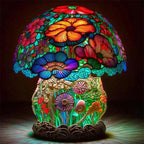Artisan Mosaic Table Lamp Glass Resin Soft Warm Light Decorative Accent 220V